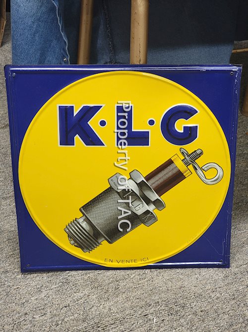 K-L-G (spark plug) Metal Sign