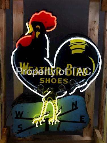 42" Weather-Bird Shoes Porcelain Neon Sign
