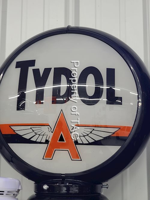 Tydol Flying A Logo w/orange 13.5" Single Globe Lens