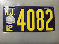 New Jersey License Plate # 4082