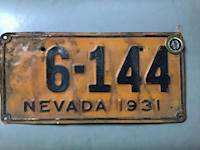 Nevada License Plates # 6-144