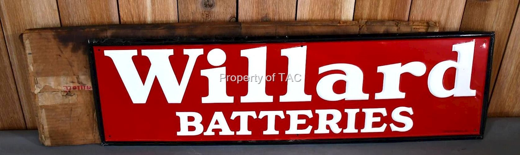 Willard Batteries Metal Sign NIB