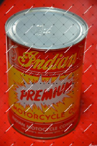 Indian Premium Motorcycle Oil quart can