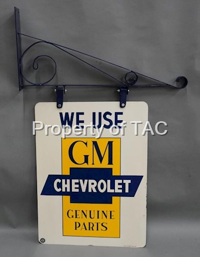 We Use GM Chevrolet Genuine Parts Metal Sign