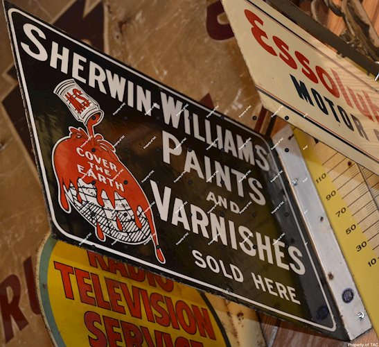 Sherwin-Williams Paints porcelain sign