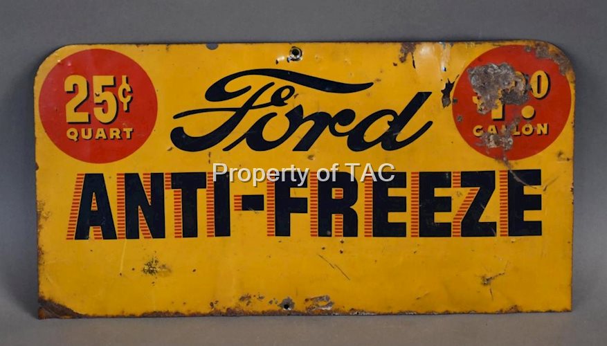 Ford Anti-Freeze Metal Rack Sign