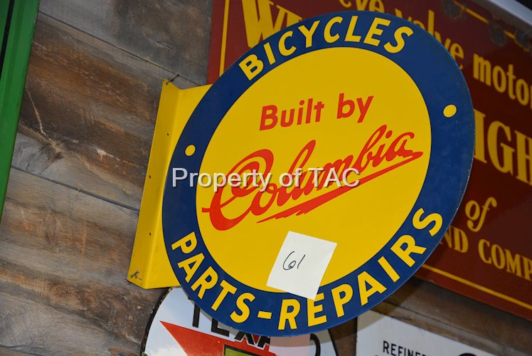 Columbia Bicycle Parts & Repairs sign,