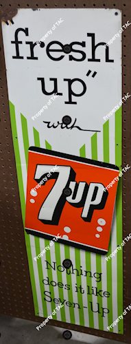 Fresh up with 7up Nothing does it like Seven-Up" Metal Sign"