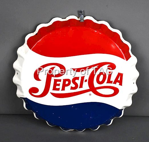 Pepsi-Cola Bottle Cap Metal Sign