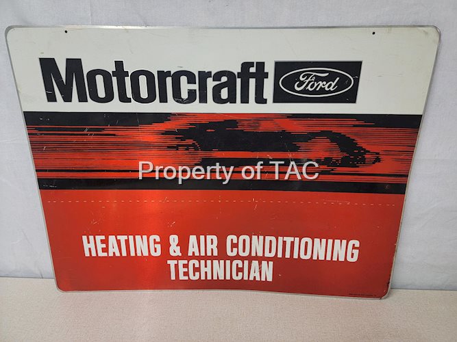 Ford Motorcraft Heating & Air Condition Technician Metal Sign