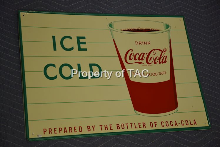 Drink Coca-Cola Ice Cold w/paper cup
