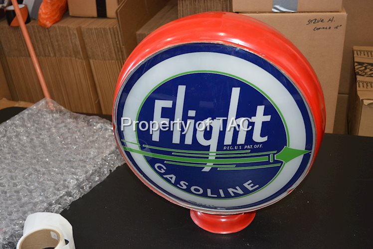 Flight Gasoline w/Green Arrow 15" Single Globe Lens