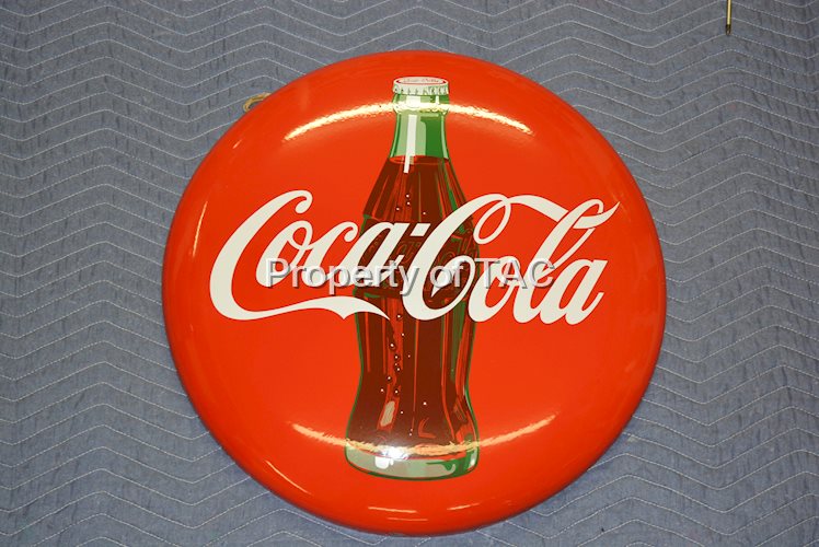 Coca-Cola w/bottle button