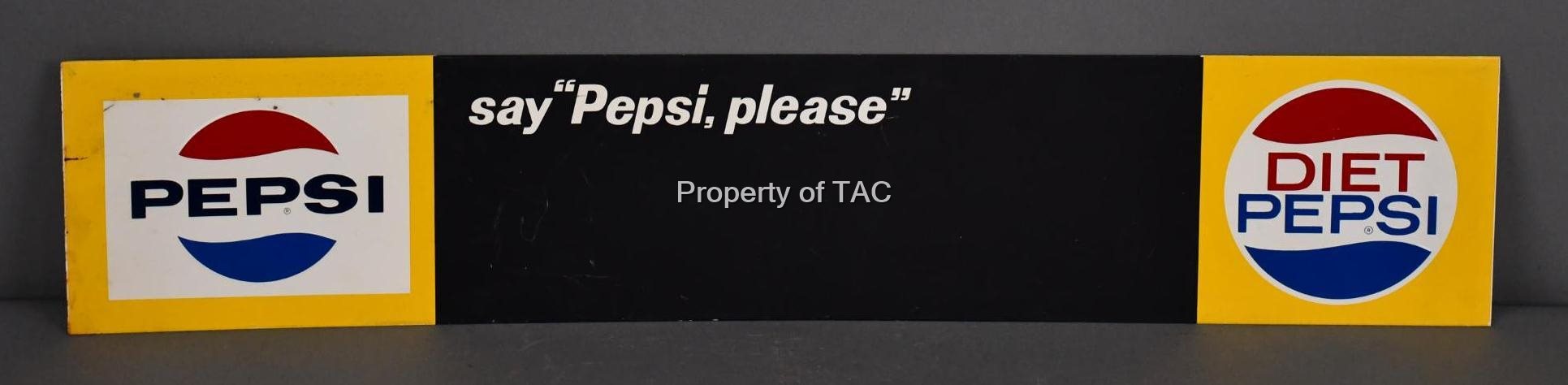 Pepsi Diet Pepsi Metal Menu Board Sign