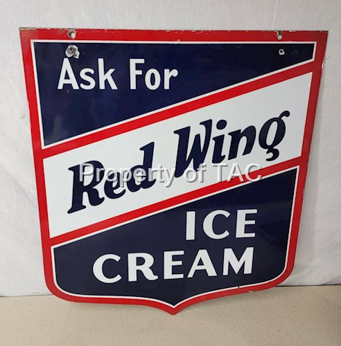 Ask for Red Wing Ice Cream Porcelain Sign