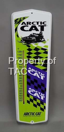 Arctic Cat Snowmobile w/Image Metal Thermometer