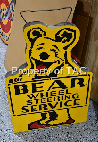 Bear Wheel Steering Service Metal Signs