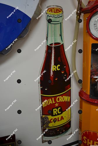 Royal Crown Cola bottle metal sign