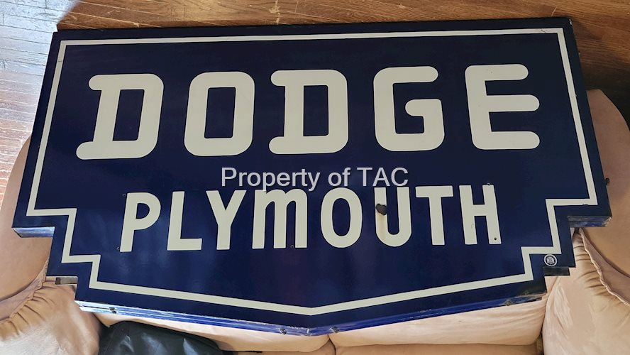 Dodge Plymouth Porcelain Sign