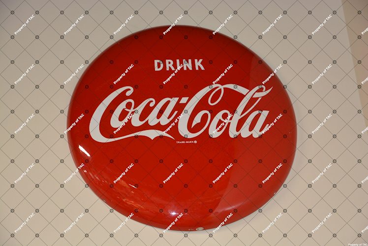 Drink Coca-Cola Button Sign,