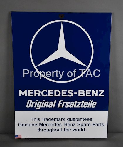 Mercedes-Benz Original Ersatzteile Porcelain Sign
