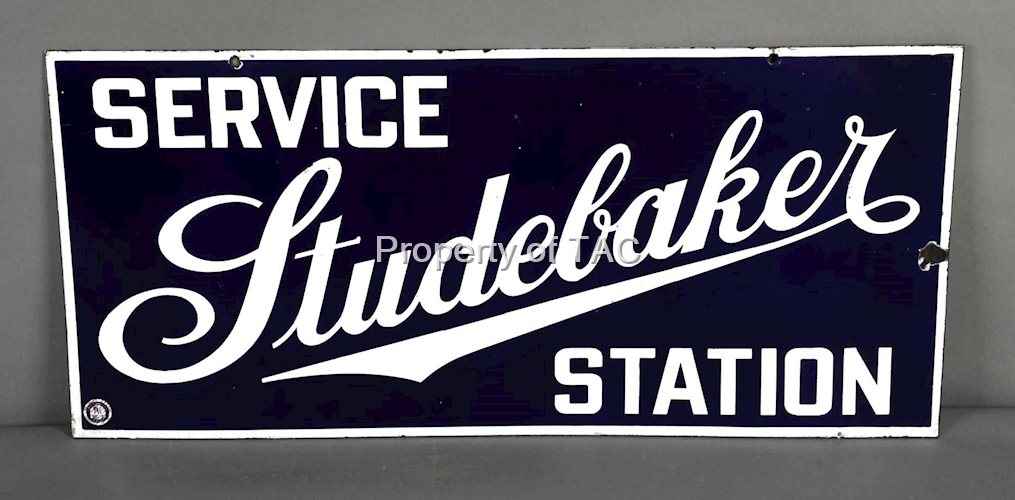 Studebaker Service Station Porcelain Sign