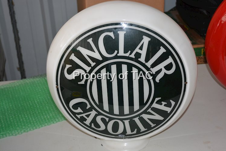 Sinclair Gasoline w/Stripes 13.5"D. Single Globe Lens