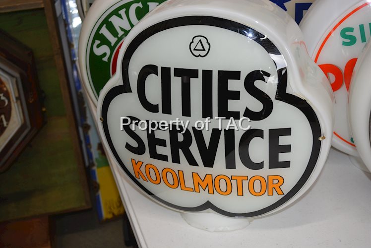 Cities Service Koolmotor Clover-Shaped Single Globe Lens