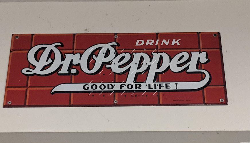 Drink Dr. Pepper Good for Life" SSP Single Sided Porcelain Sign"