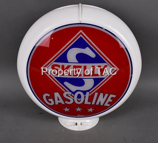 Skelly Gasoline w/3-Star Logo 13.5" Globe Lenses