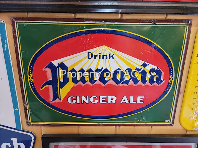 Drink Pureoxia Ginger Ale Metal Sign