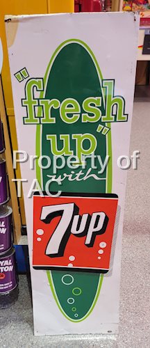 "fresh up" with 7up Metal Sign