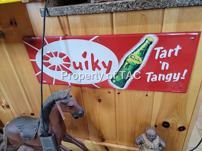 Quiky w/Bottle Metal Sign