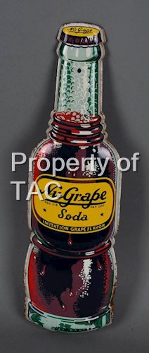 NuGrape Soda Bottle Metal Sign (TAC)
