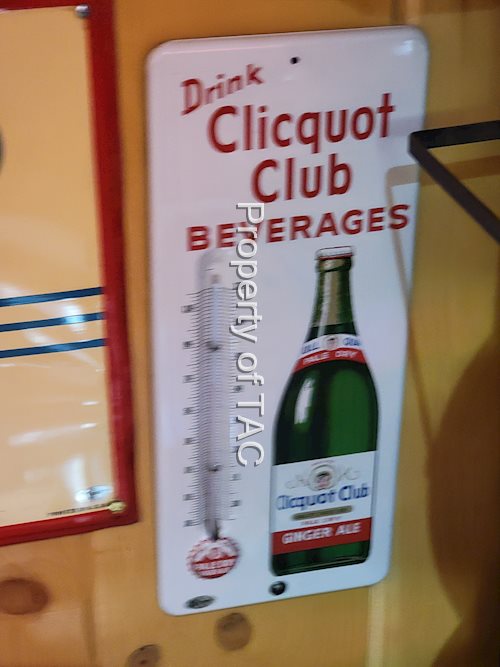 Drink Clicquot Club Metal Thermometer