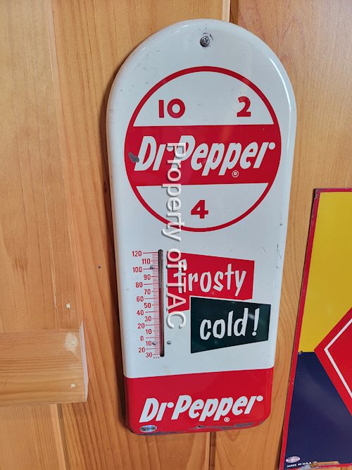 Dr. Pepper 10-2-4 Metal Thermometer