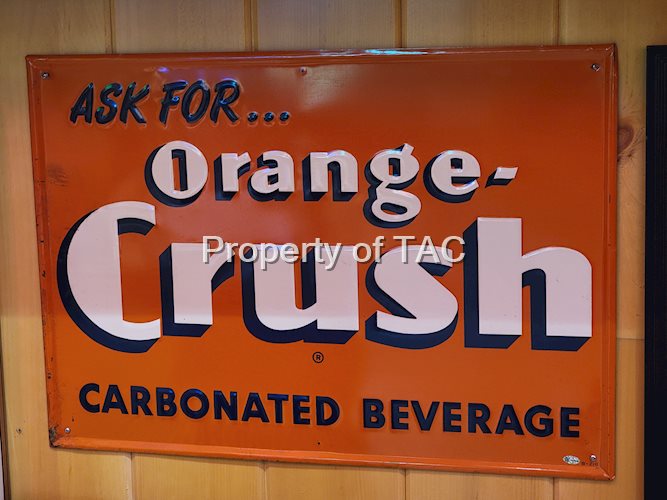 Ask for Orange-Crush Metal Sign