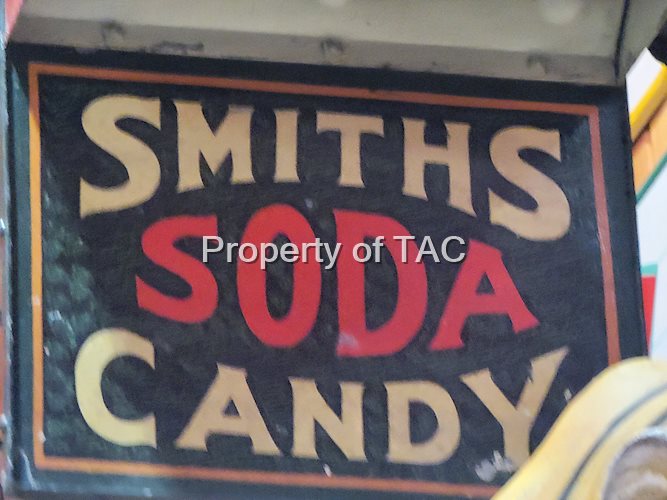Smiths Soda Candy Metal Sign w/Hood