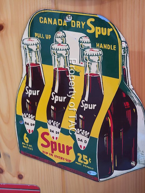 Canada Dry Spur Six Pack Metal Sign