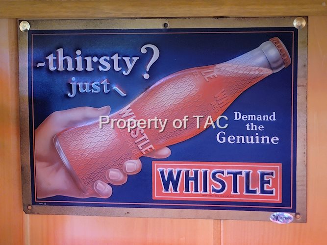 Whistle w/Bottle Metal Sign