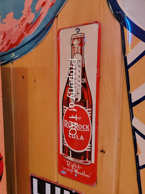 Enjoy Red Rock Cola w/Bottle Metal Sign