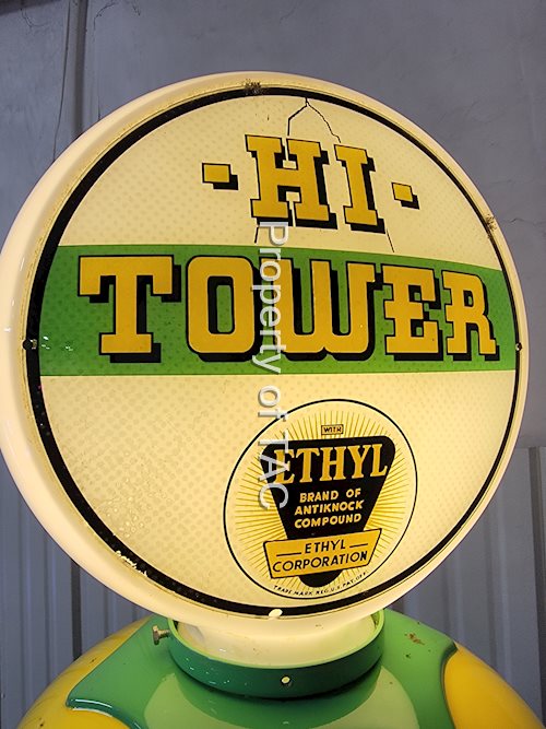 Tower Gas w/Ethyl Logo 13.5" Single Lens