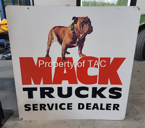Mack Truck Service Dealer w/Logo Metal Sign