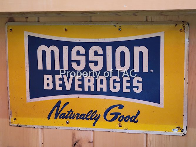 Mission Beverages Metal Sign