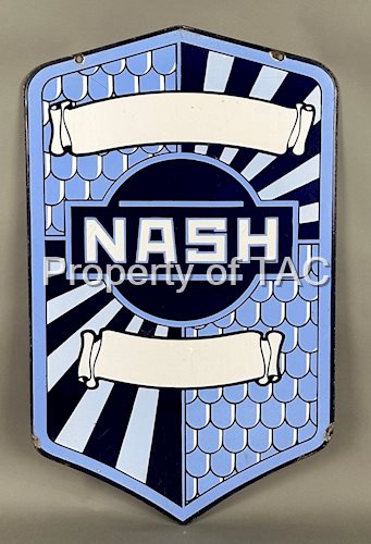 Nash w/Fish Scale Graphics Porcelain Sign