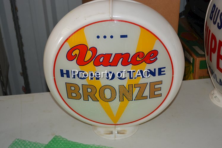 Vance High Octane Bronze 13.5"D. Single Globe Lens