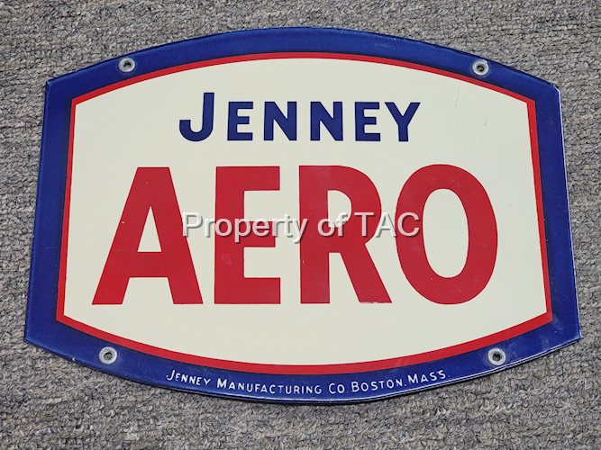 Jenny Aero Porcelain Pump Sign