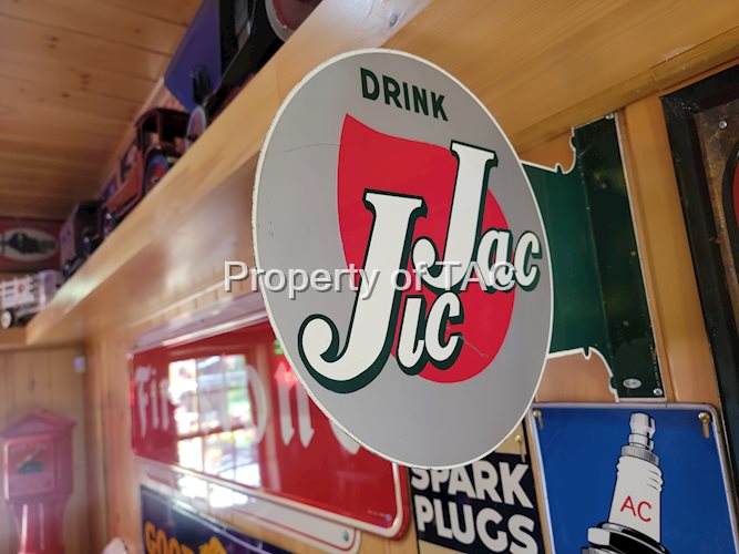 Drink Jic Jac Metal Flange Sign