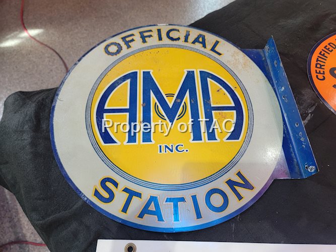 AMA Official Station Metal Sign