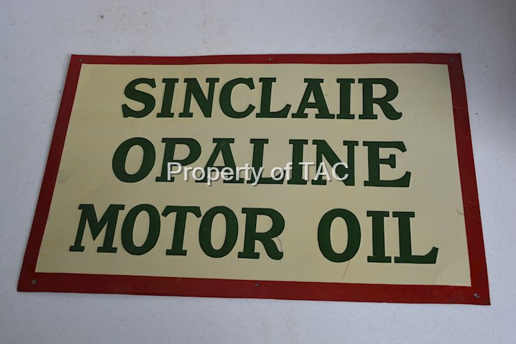 Sinclair Opaline Metal Sign